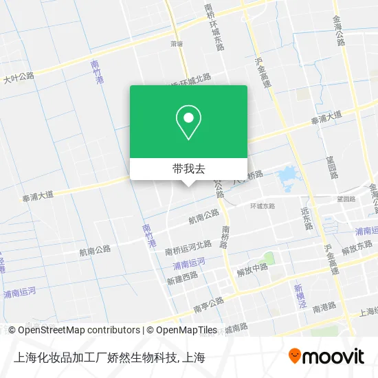 上海化妆品加工厂娇然生物科技地图