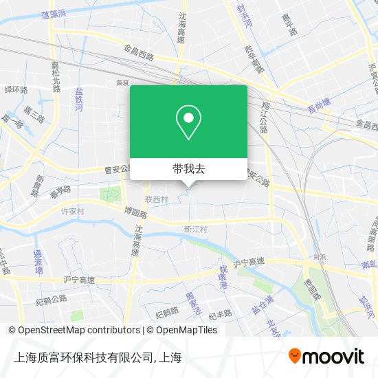 上海质富环保科技有限公司地图