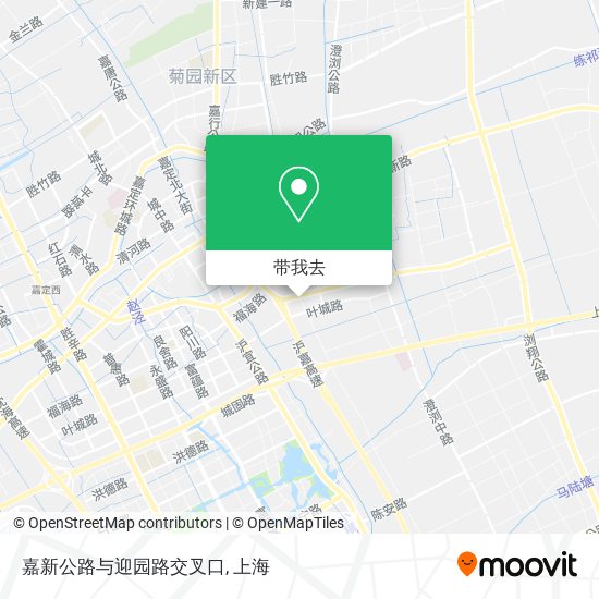 嘉新公路与迎园路交叉口地图
