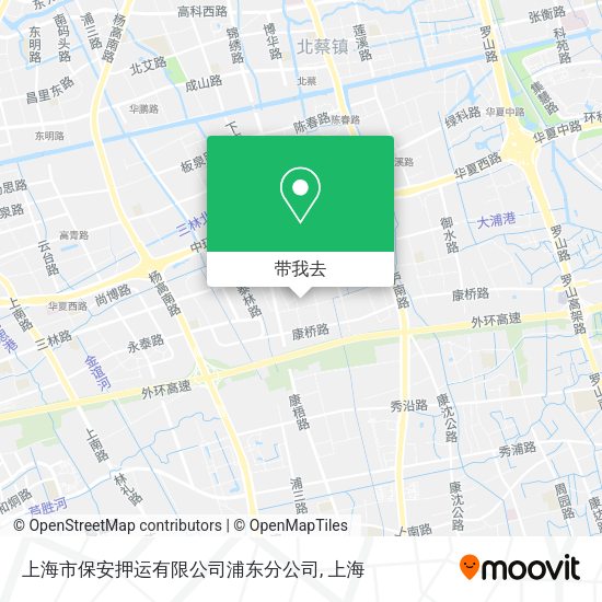 上海市保安押运有限公司浦东分公司地图