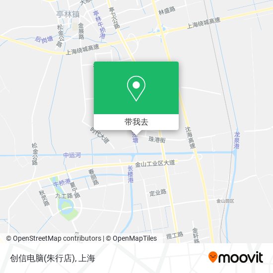 创信电脑(朱行店)地图