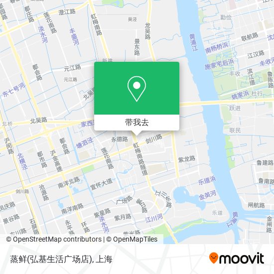 蒸鲜(弘基生活广场店)地图