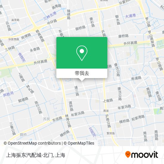 上海振东汽配城-北门地图