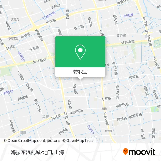 上海振东汽配城-北门地图