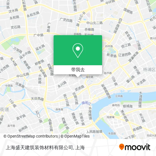 上海盛天建筑装饰材料有限公司地图