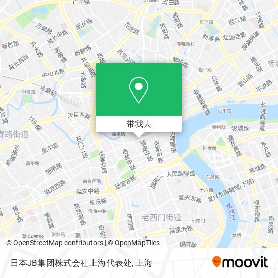 日本JB集团株式会社上海代表处地图