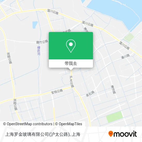 上海罗金玻璃有限公司(沪太公路)地图