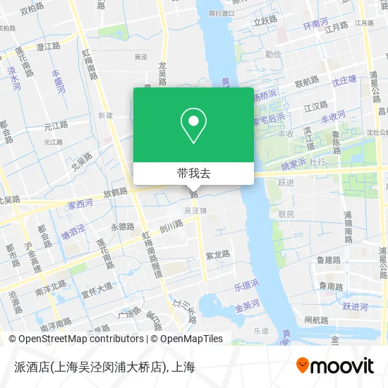 派酒店(上海吴泾闵浦大桥店)地图