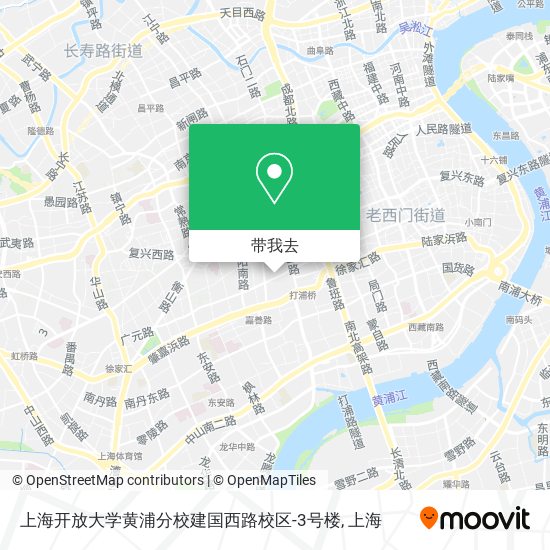 上海开放大学黄浦分校建国西路校区-3号楼地图