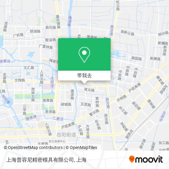 上海普容尼精密模具有限公司地图