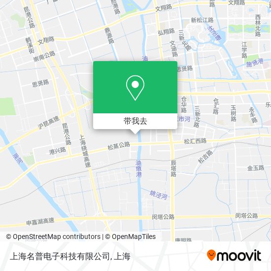 上海名普电子科技有限公司地图