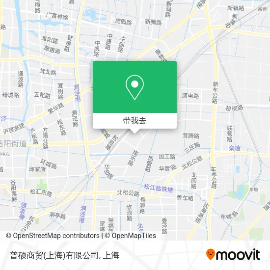 普硕商贸(上海)有限公司地图