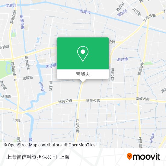 上海普信融资担保公司地图