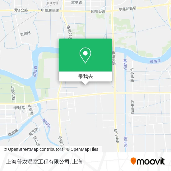 上海普农温室工程有限公司地图