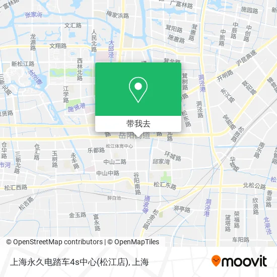 上海永久电踏车4s中心(松江店)地图