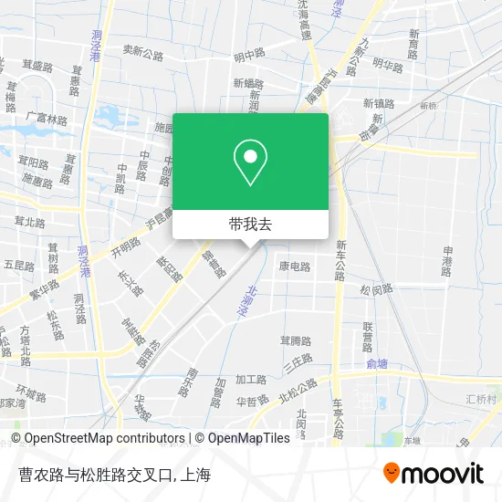 曹农路与松胜路交叉口地图