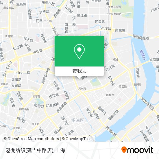 恐龙纺织(延吉中路店)地图