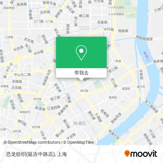 恐龙纺织(延吉中路店)地图
