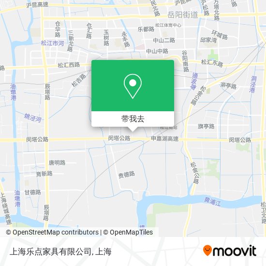 上海乐点家具有限公司地图