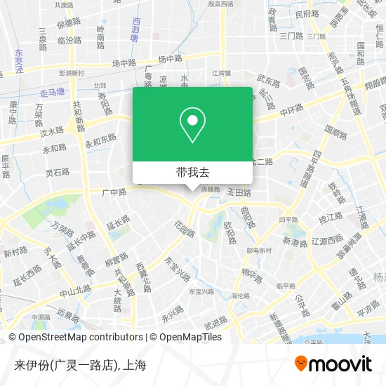 来伊份(广灵一路店)地图