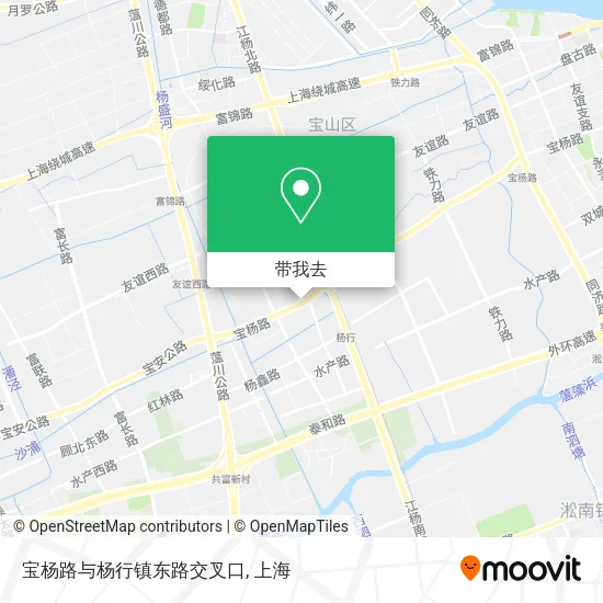 宝杨路与杨行镇东路交叉口地图