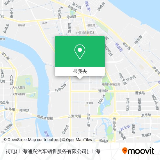 街电(上海浦兴汽车销售服务有限公司)地图