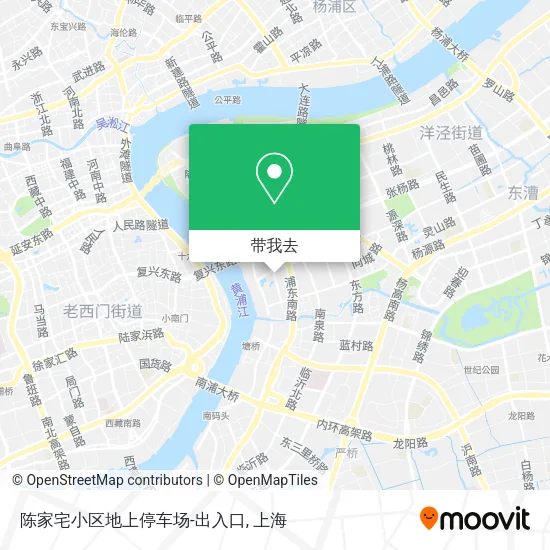陈家宅小区地上停车场-出入口地图