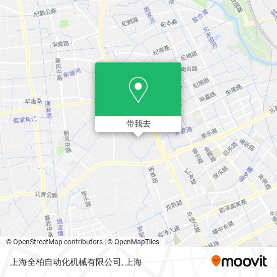 上海全柏自动化机械有限公司地图