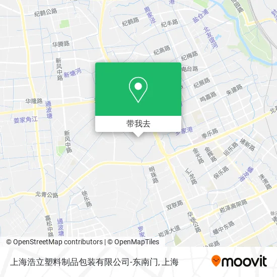 上海浩立塑料制品包装有限公司-东南门地图