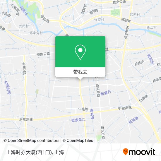 上海时亦大厦(西1门)地图