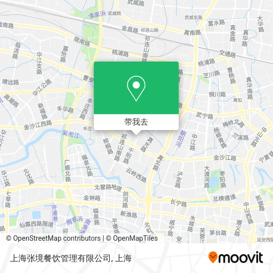 上海张境餐饮管理有限公司地图