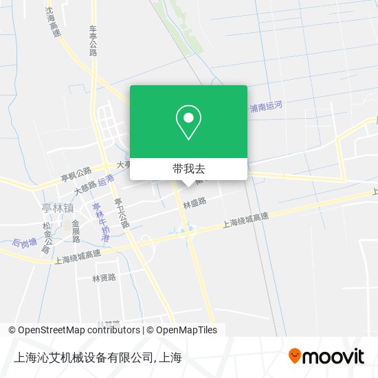 上海沁艾机械设备有限公司地图