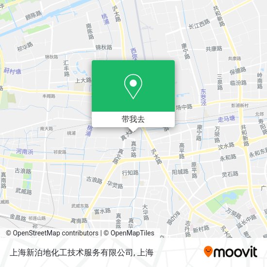 上海新泊地化工技术服务有限公司地图