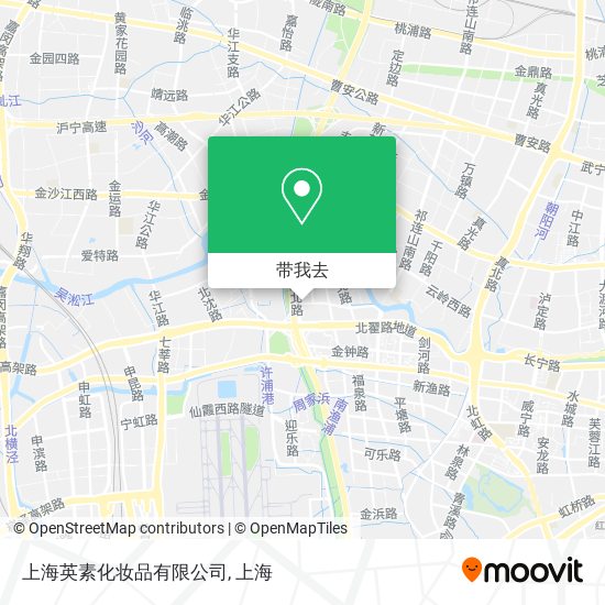 上海英素化妆品有限公司地图