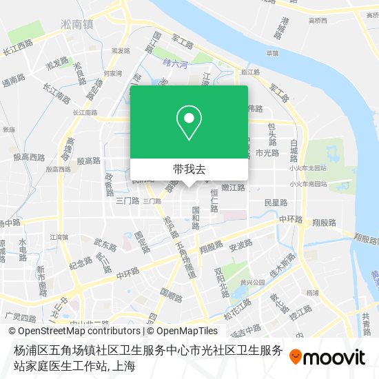 杨浦区五角场镇社区卫生服务中心市光社区卫生服务站家庭医生工作站地图
