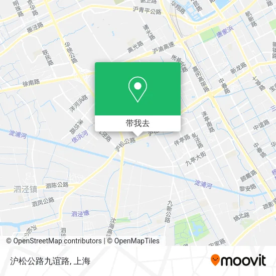沪松公路九谊路地图