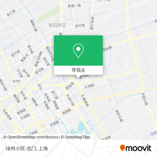 绿州小区-北门地图