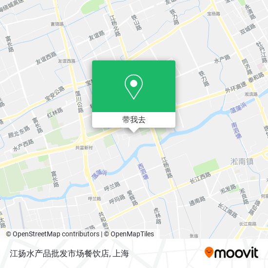 江扬水产品批发市场餐饮店地图