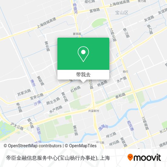 帝臣金融信息服务中心(宝山杨行办事处)地图