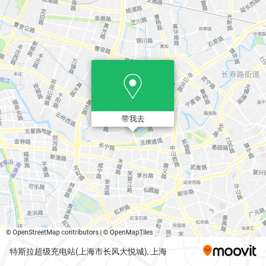 特斯拉超级充电站(上海市长风大悦城)地图