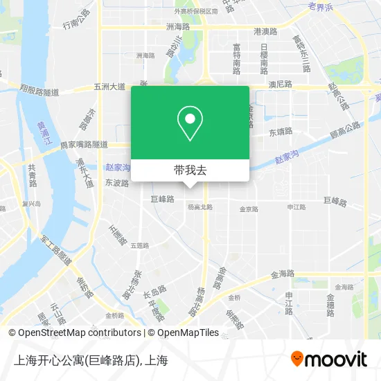 上海开心公寓(巨峰路店)地图