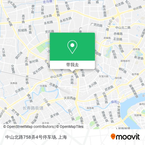 中山北路758弄4号停车场地图