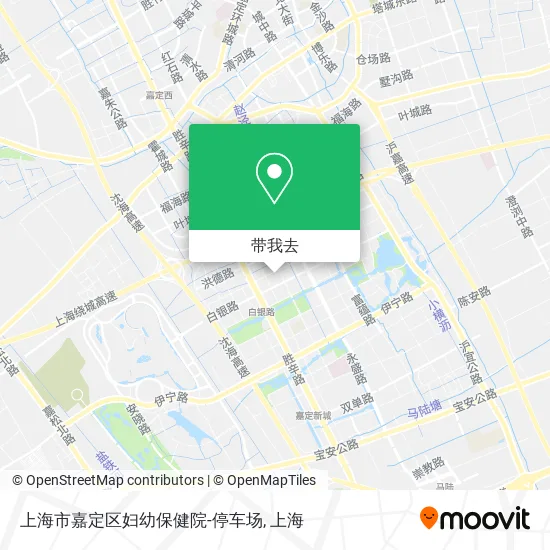 上海市嘉定区妇幼保健院-停车场地图
