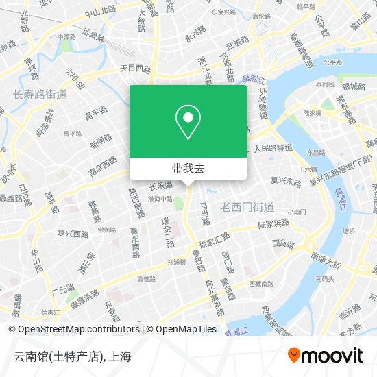 云南馆(土特产店)地图
