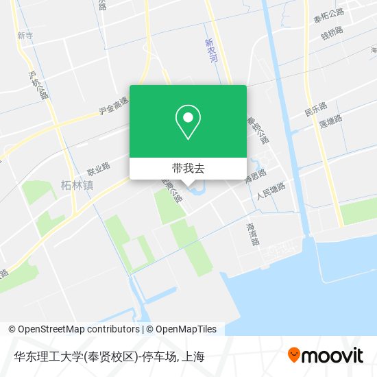 华东理工大学(奉贤校区)-停车场地图