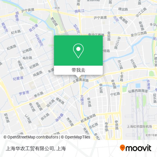 上海华农工贸有限公司地图