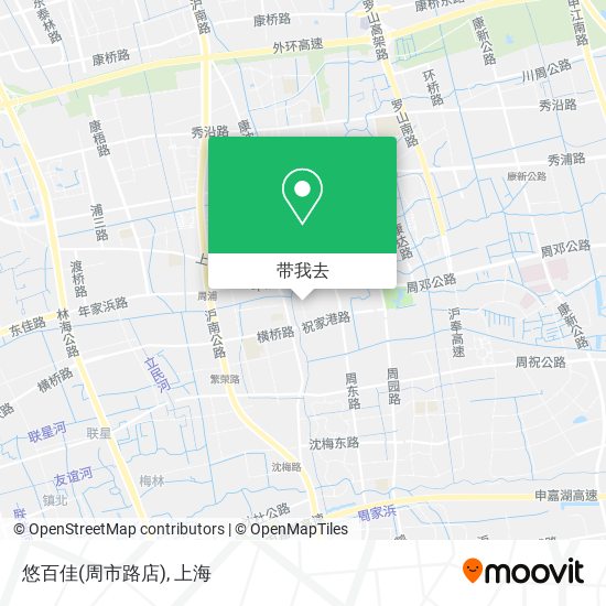 悠百佳(周市路店)地图