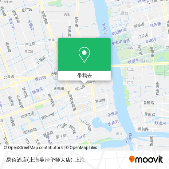 易佰酒店(上海吴泾华师大店)地图
