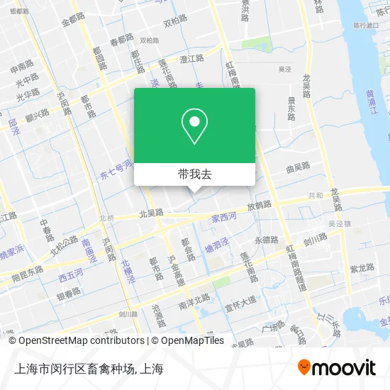 上海市闵行区畜禽种场地图