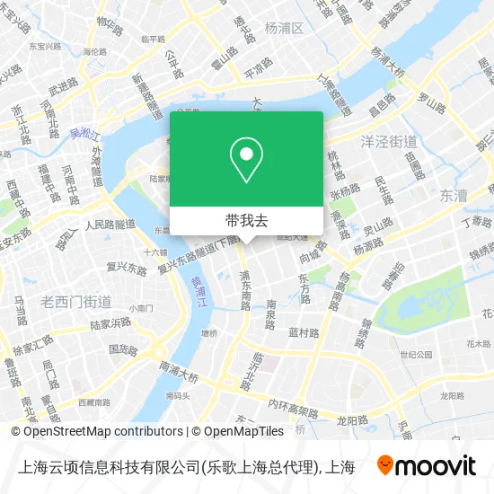 上海云顷信息科技有限公司(乐歌上海总代理)地图